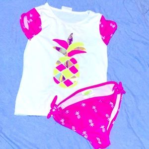 Girls pineapple bikini
